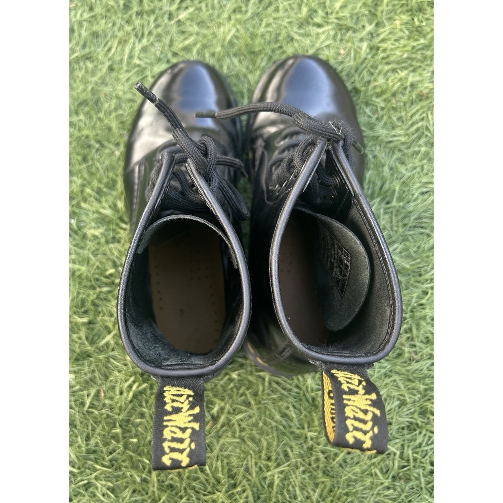Dr. Martens 1460 AW004 Air Wair 8 Eye Leather Black Boots Womens 8 *Low Tread - Picture 9 of 12